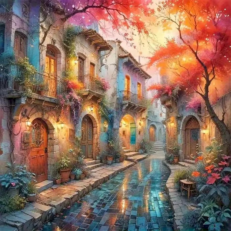 Resin Art Wallpaper - RUOPOTY 5d Diamond Painting Wall Art
