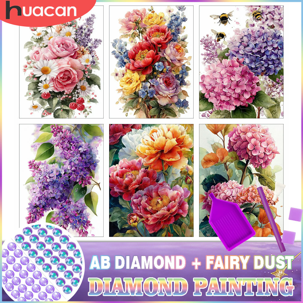 Resin Art Of Rose - HUACAN Diamond Painting Kit Flower Rose