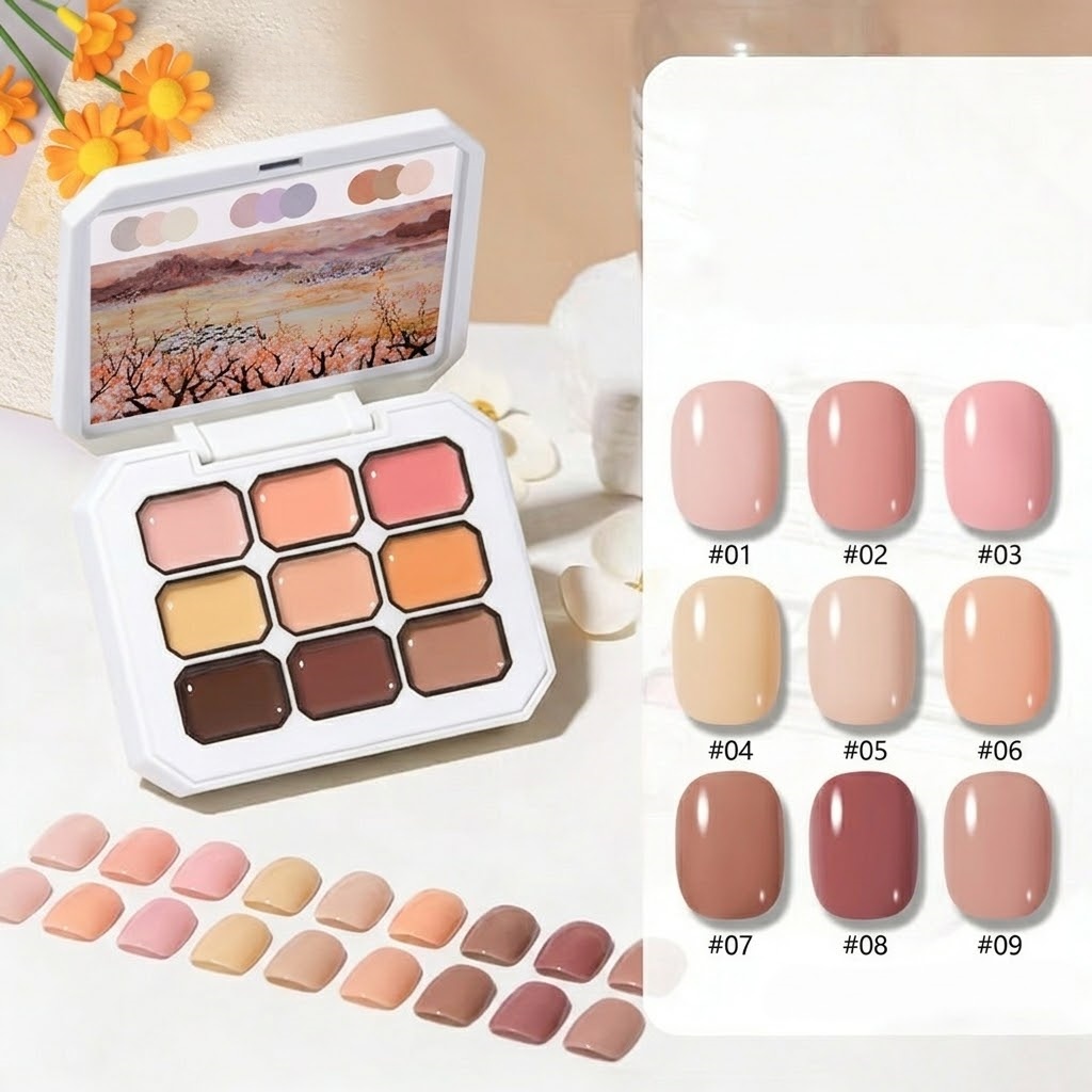 Resin Art Gel - 1pc 9-Grid Color Painting Gel High