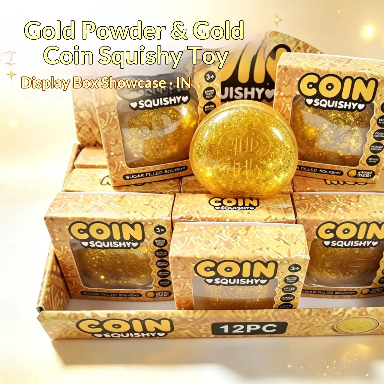 Resin Art Glitter - 12pcs/Full Case 8.5cm Glitter Simulated Dollar