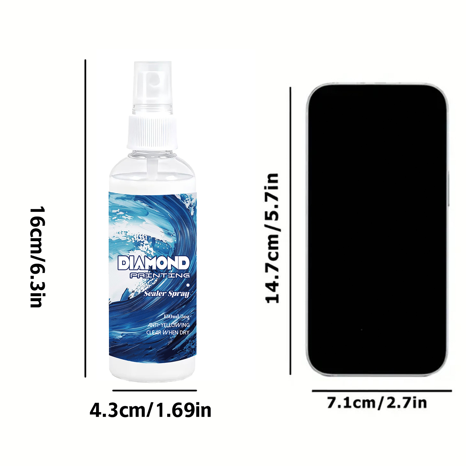 150ml Diamond Painting Sealant - đánh giá và giá Resin Art Painting