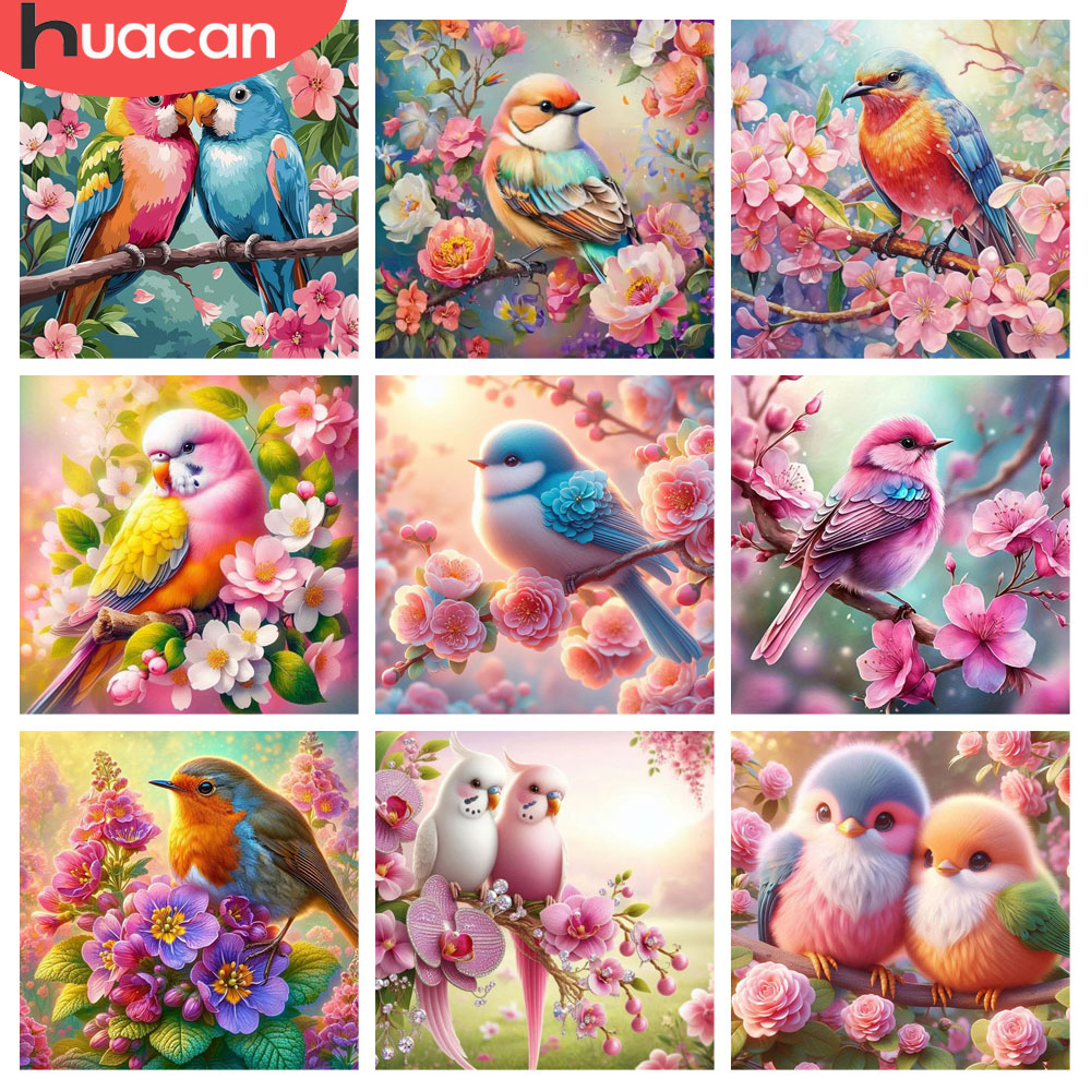 HUACAN Diamond Painting Bird F - đánh giá và giá Resin Art Of Rose
