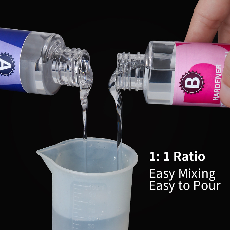 100g Epoxy Resin Kit 1:1 Clear - đánh giá và giá Resin Art Ratio
