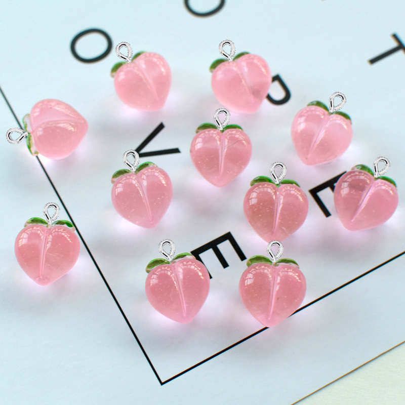 10Pcs New Transparent Peach Fl - đánh giá và giá Resin Art Engagement