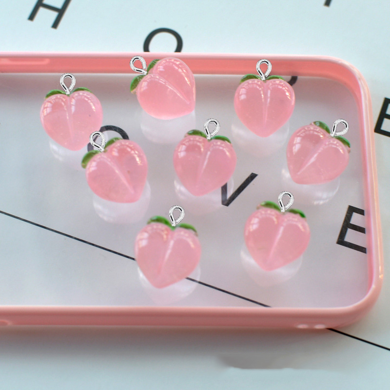 10Pcs New Transparent Peach Fl - đánh giá và giá Resin Art Engagement