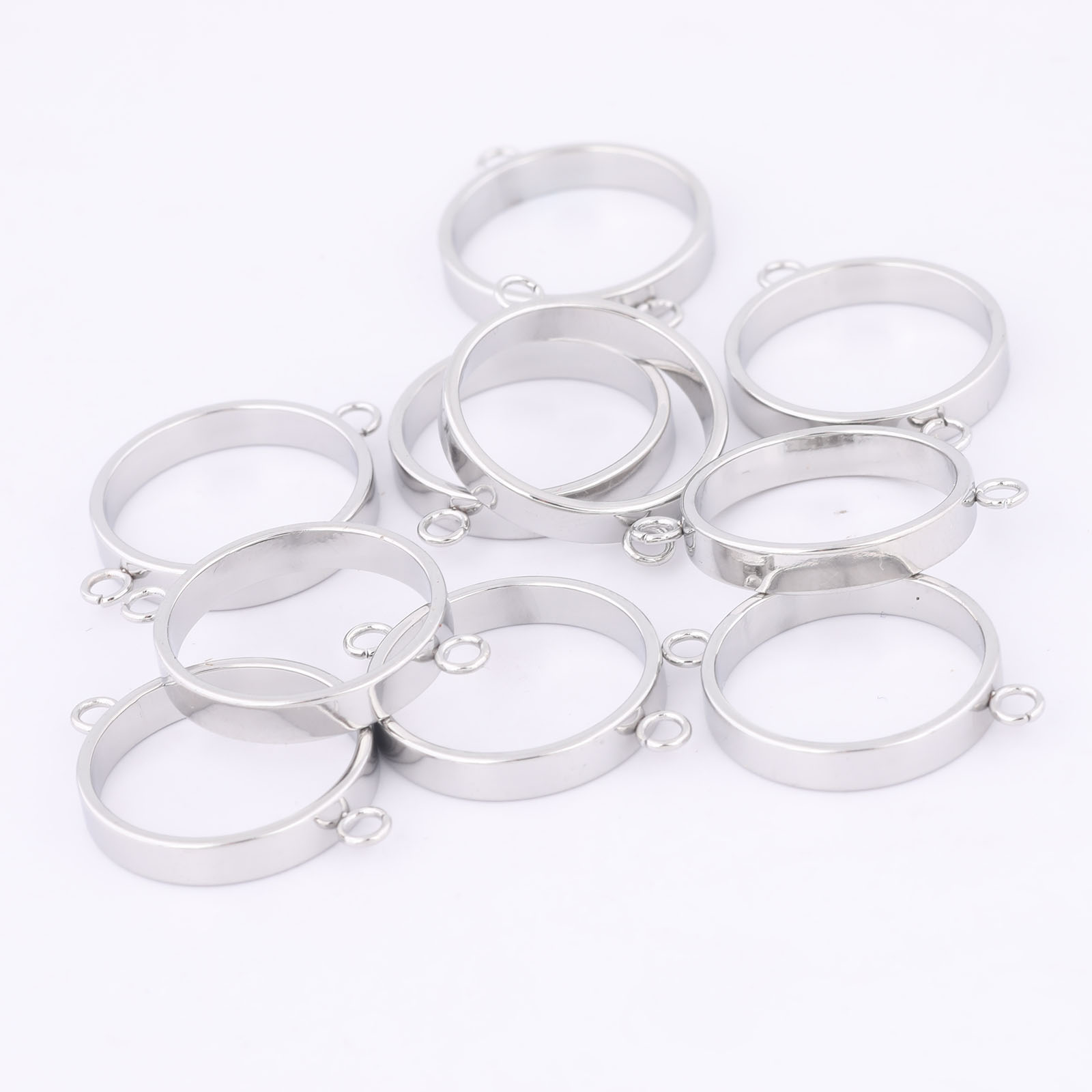 10pcs Stainless Steel 14mm Ope - đánh giá và giá Resin Art Engagement