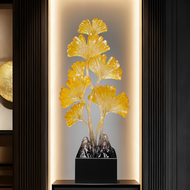 Luxury Ginkgo Leaf Art Sculptu - đánh giá và giá Resin Art Gift For Birthday