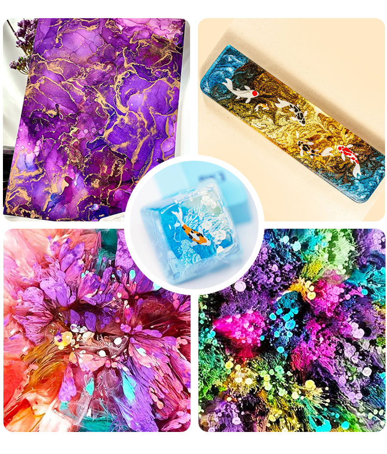 10ml Alcohol Ink Art Epoxy Res - đánh giá và giá Resin Art Alcohol Ink