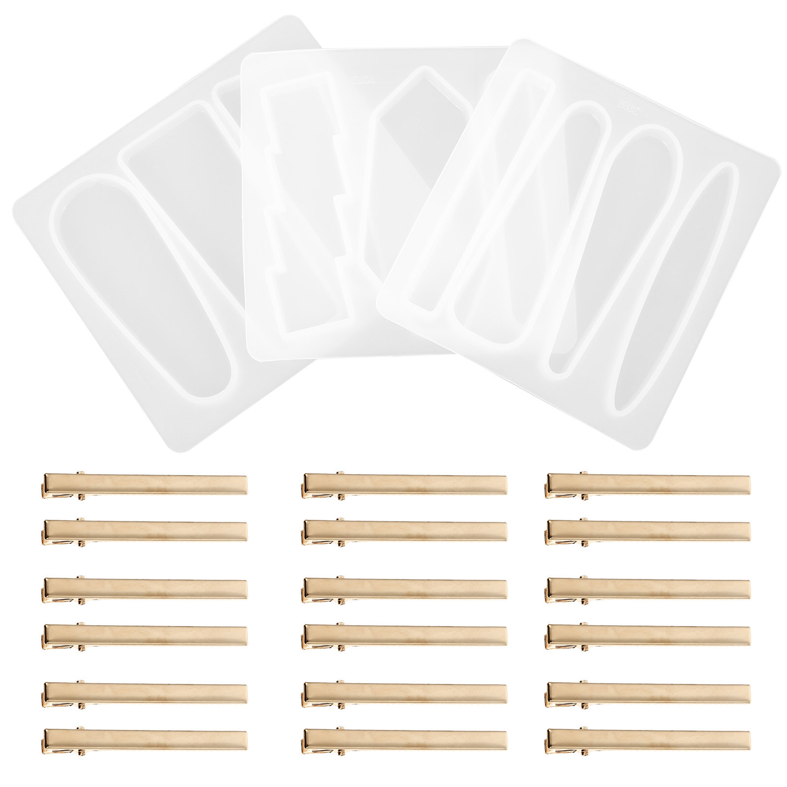 1Set Silicone Hair Clips Mold  - đánh giá và giá Resin Art Resin