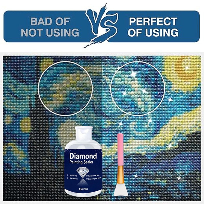 Diamond Painting Sealant, Art  - đánh giá và giá Resin Art Painting