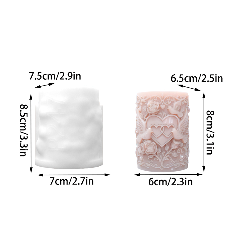 Double Heart Connected White D - đánh giá và giá Resin Art Of Rose