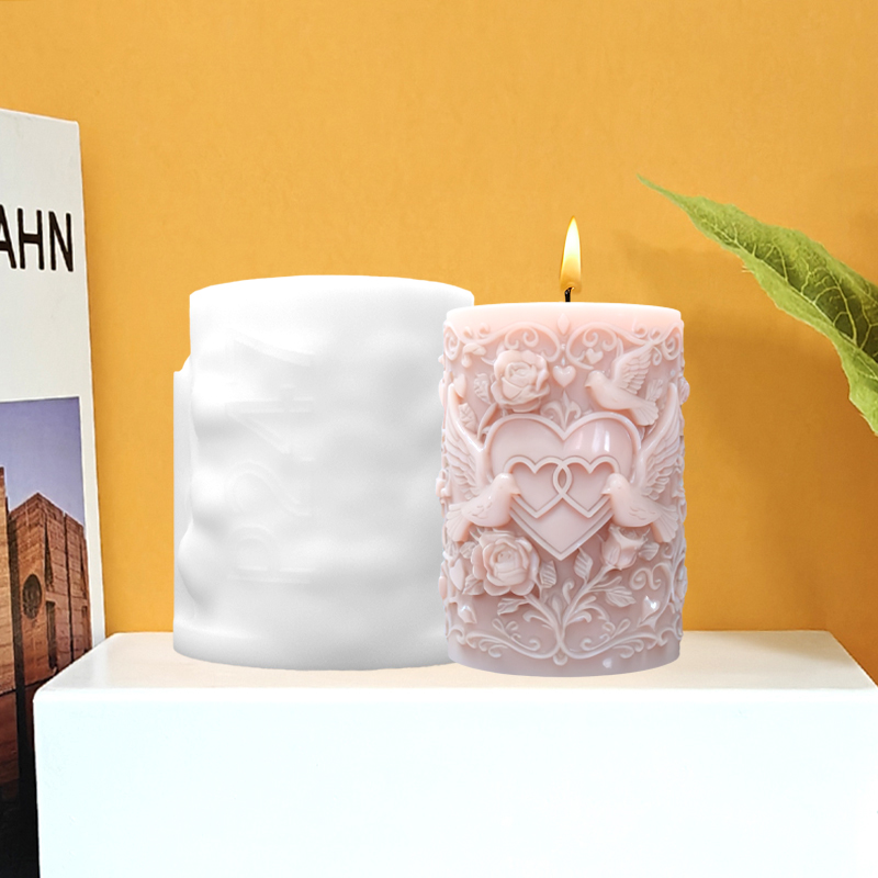 Double Heart Connected White D - đánh giá và giá Resin Art Of Rose