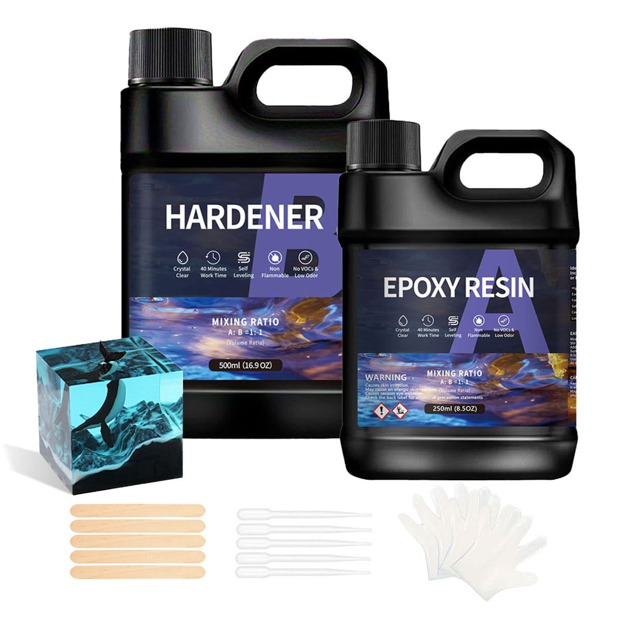 Professional AB Epoxy Resin Ki - đánh giá và giá Resin Art Ratio