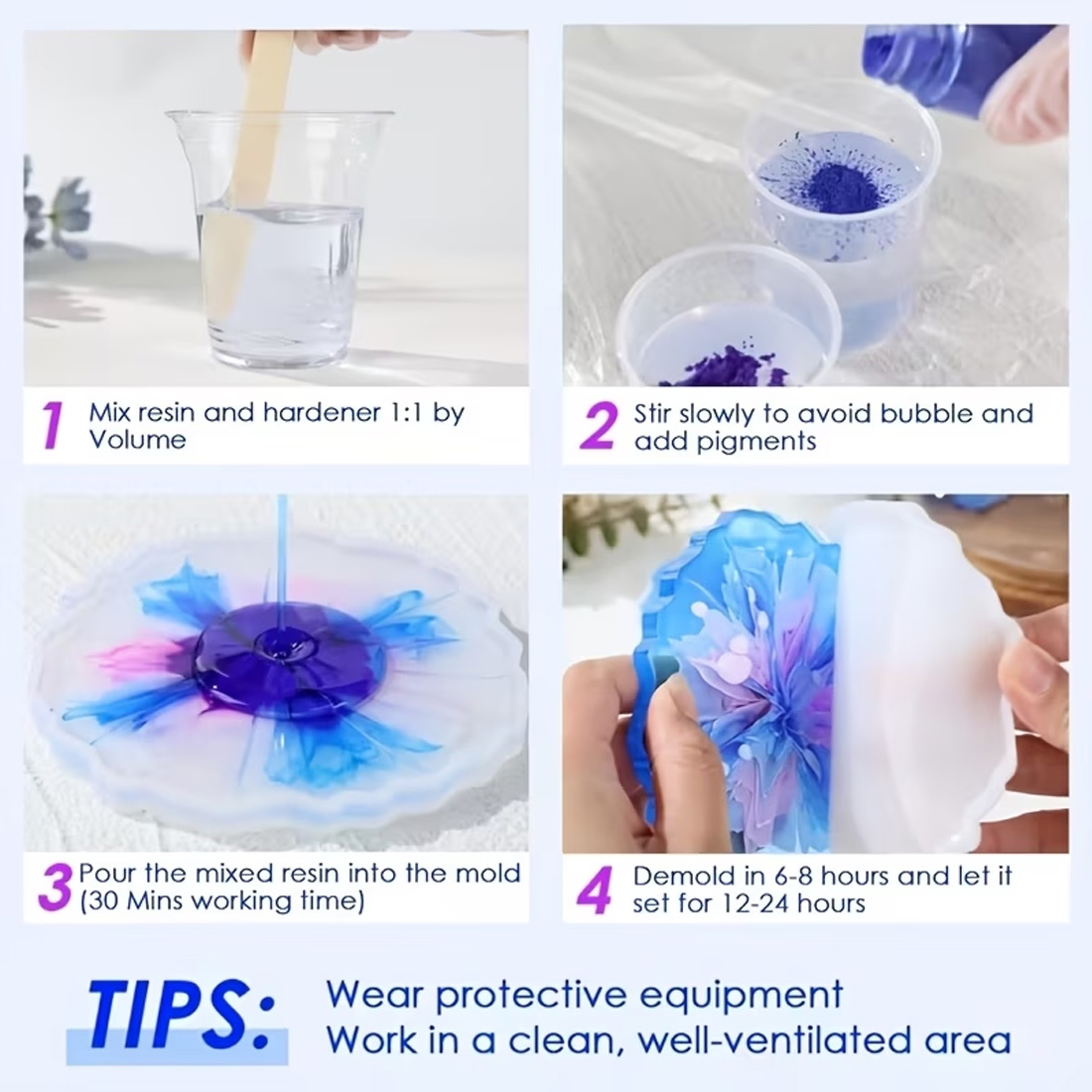 Professional AB Epoxy Resin Ki - đánh giá và giá Resin Art Ratio
