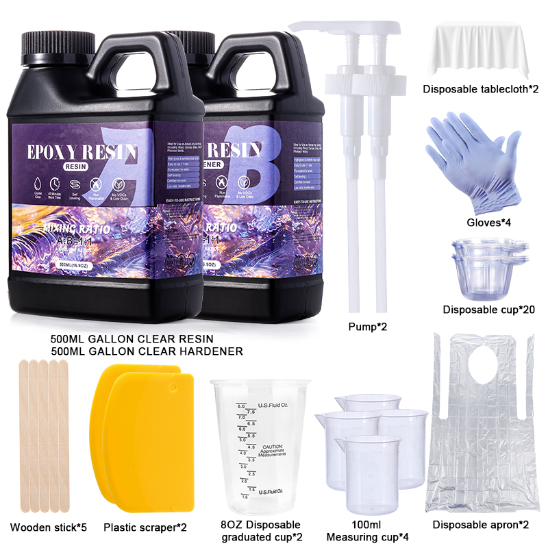 Epoxy Resin Kit 1:1 Ratio Anti - đánh giá và giá Resin Art Ratio