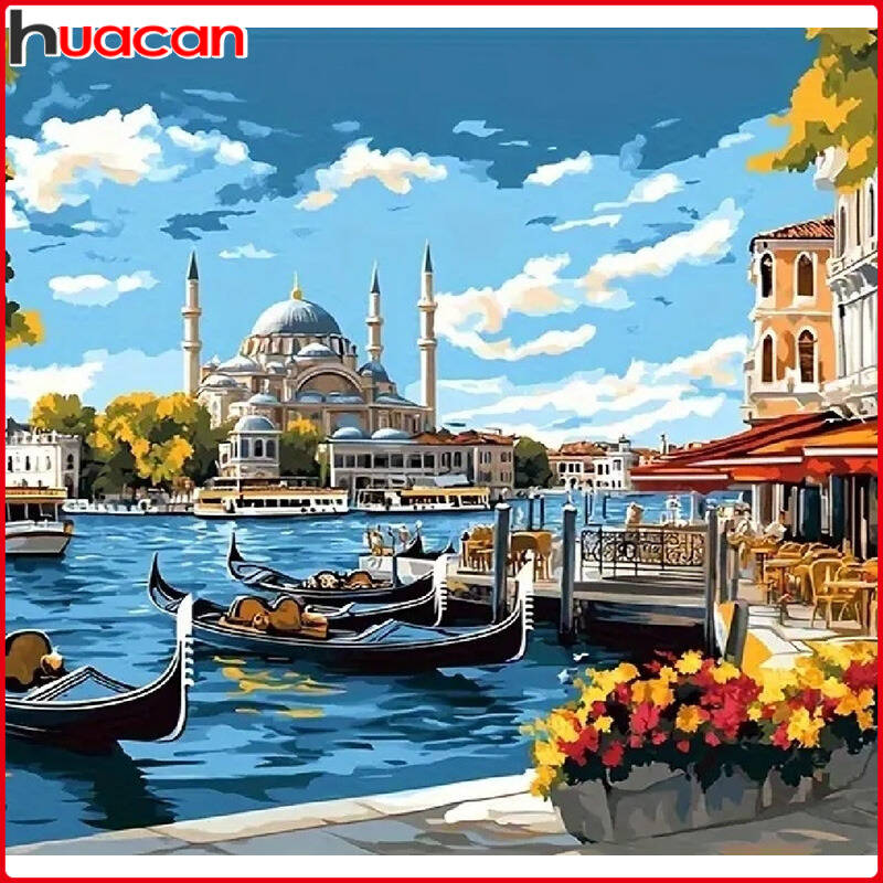 HUACAN 5d Diamond Painting Vin - đánh giá và giá Resin Art Wallpaper
