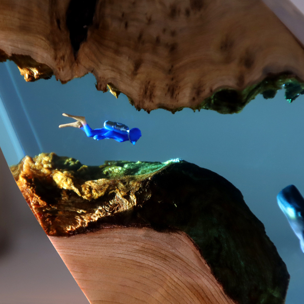 New Underwater Cave Whale Dive - đánh giá và giá Resin Art Gift For Birthday
