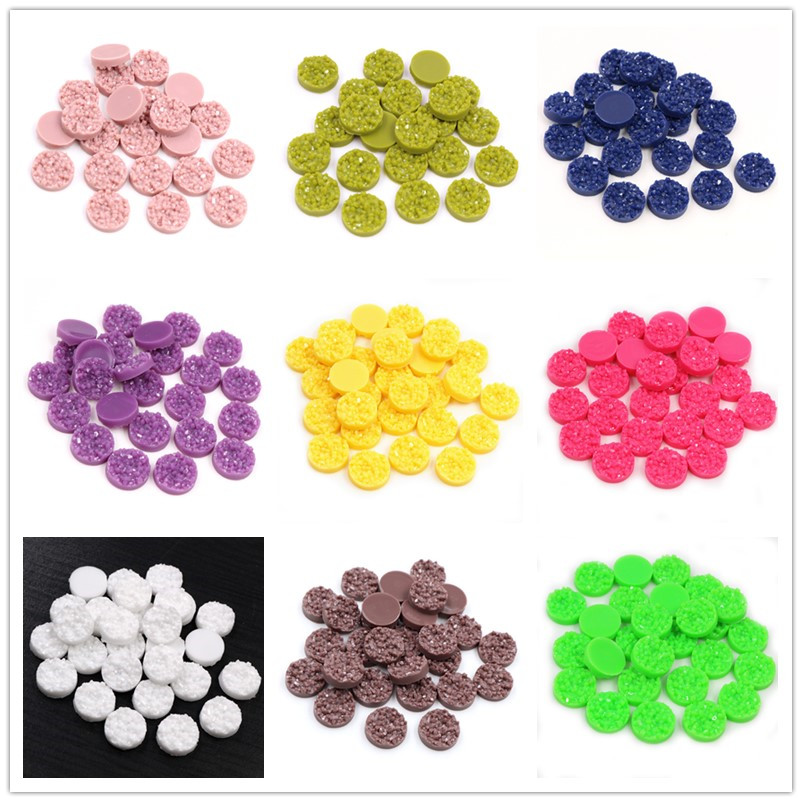 40pcs Resin Druzy Cabochons Do - đánh giá và giá Resin Art Engagement