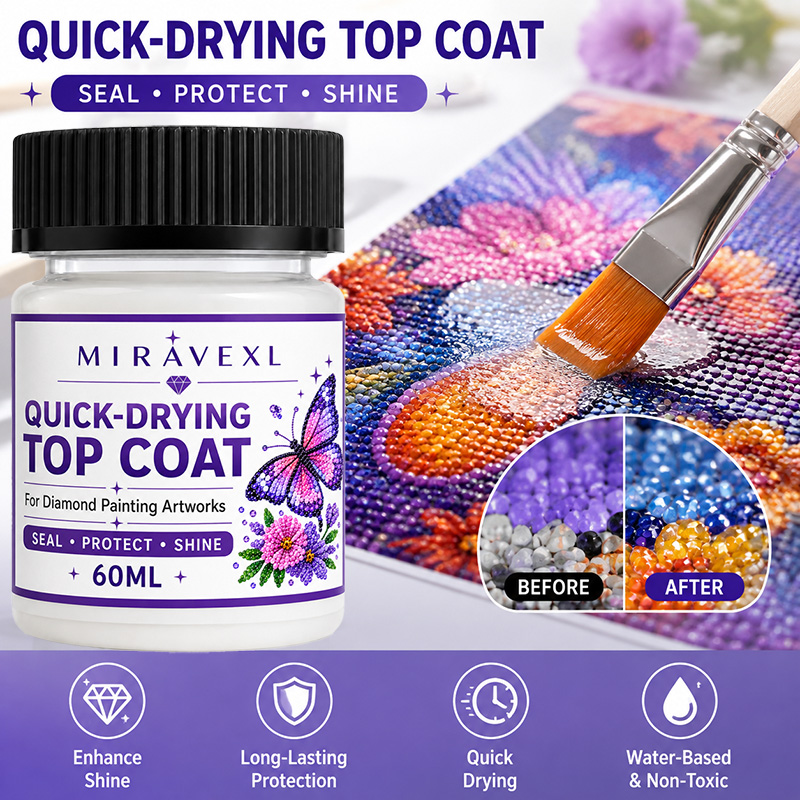 Diamond Painting Sealant 60ml  - đánh giá và giá Resin Art Painting