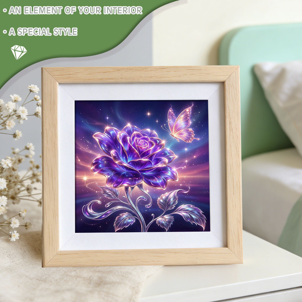 Huacan Full Square Round Diamo - đánh giá và giá Resin Art Of Rose