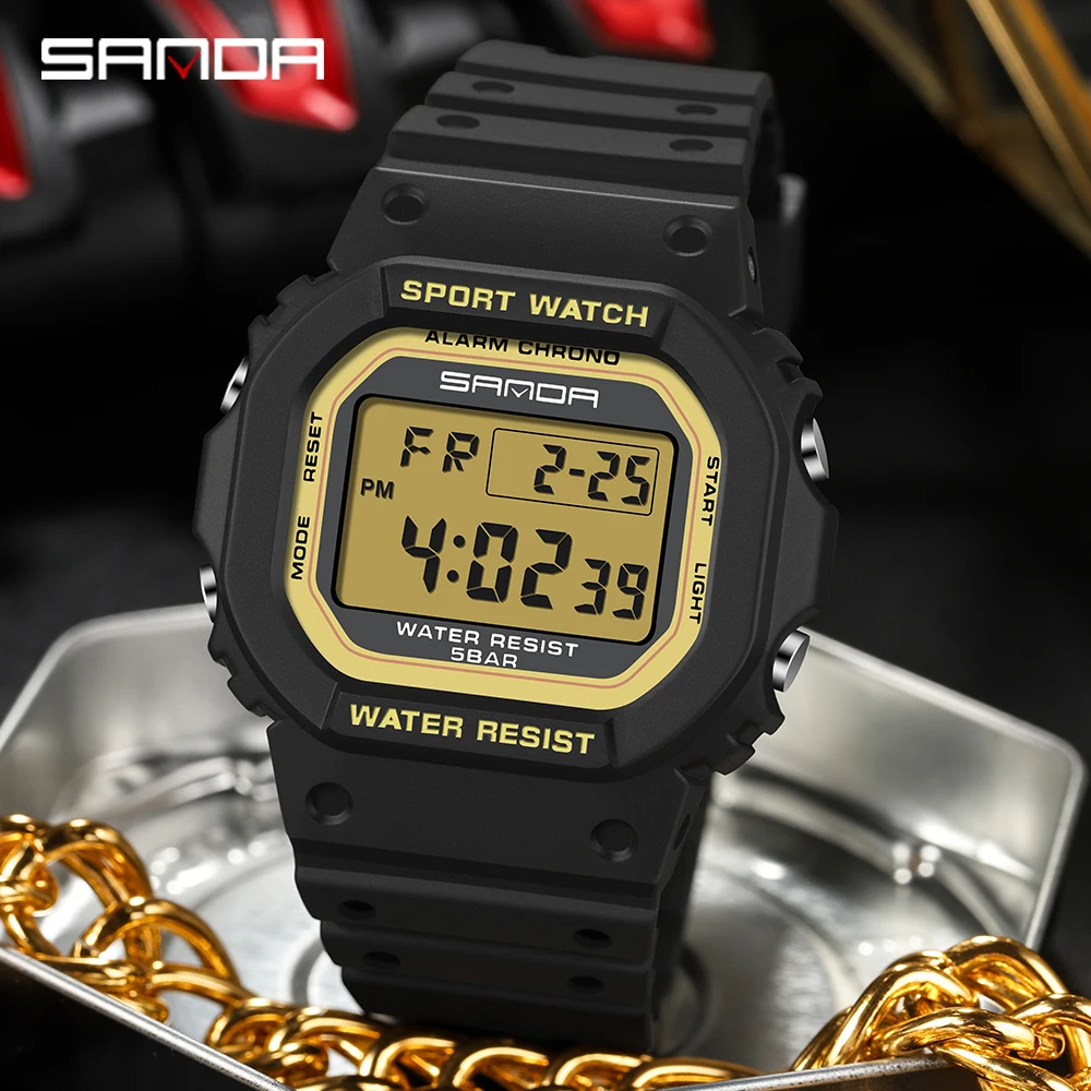 SANDA 2107 Children Watch Men  - đánh giá và giá Resin Art Underwater
