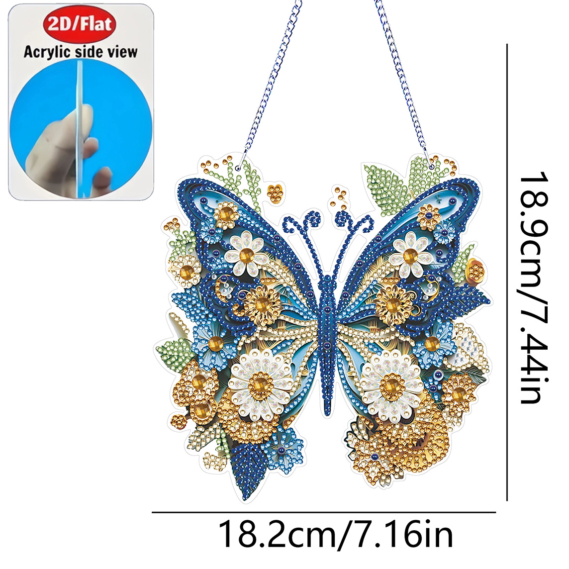 2D Flat Butterfly Ornament Acr - đánh giá và giá Resin Art Gift For Birthday