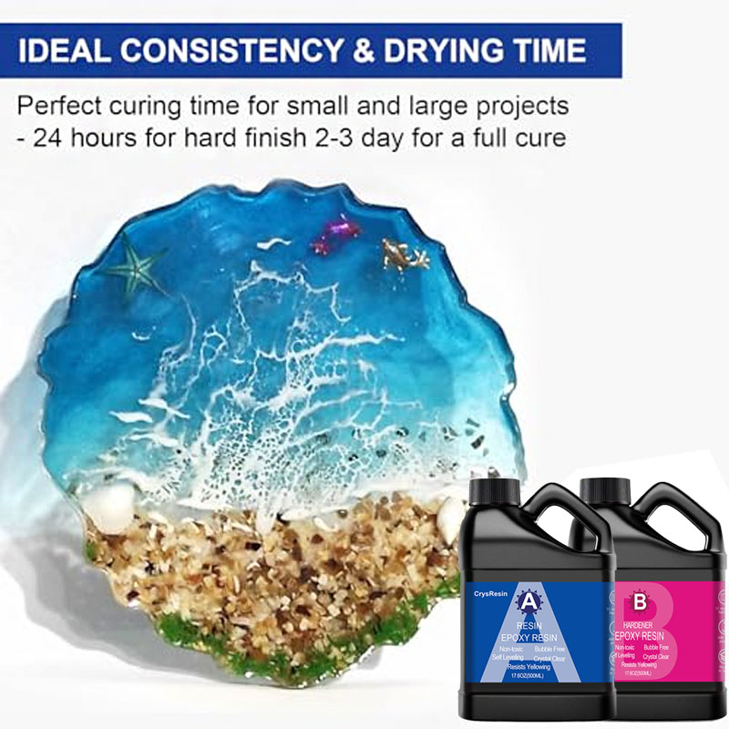 Crystal Clear Epoxy Resin 1:1  - đánh giá và giá Resin Art Ratio