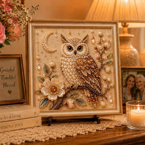 Owl Diamond Pearl Art DIY Pain - đánh giá và giá Resin Art Of Flowers