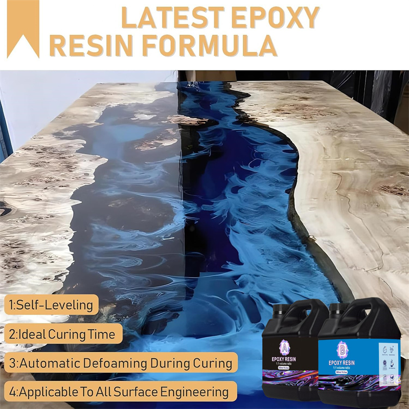 Crystal Clear Epoxy Resin AB A - đánh giá và giá Resin Art Ratio