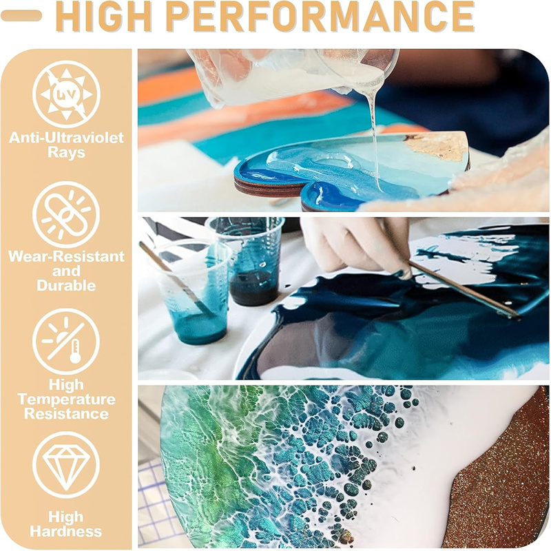 Crystal Clear Epoxy Resin AB A - đánh giá và giá Resin Art Ratio