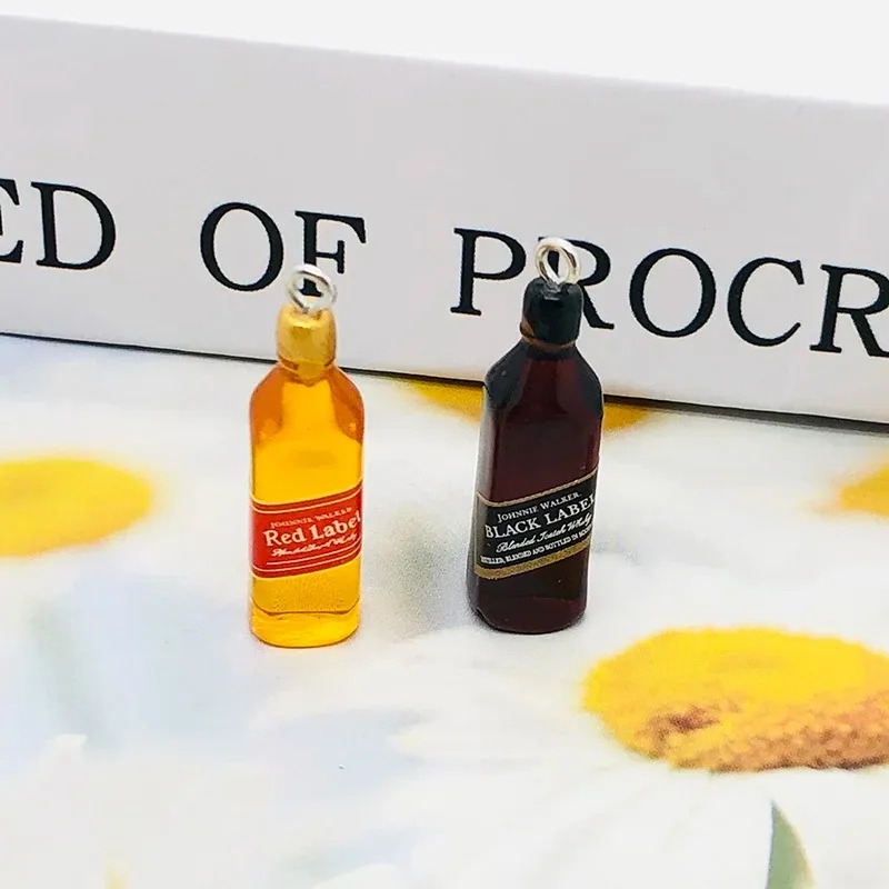 10Pcs Tiny Wine Bar Bottle Res - đánh giá và giá Resin Art Engagement
