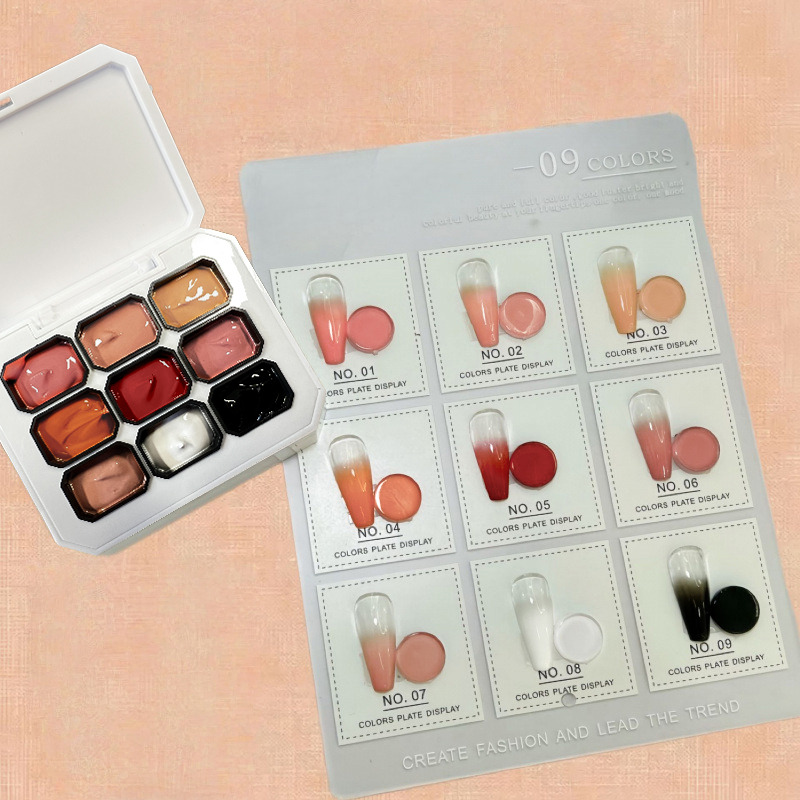 1pc Solid 9-grid Nail Patting  - đánh giá và giá Resin Art Gel