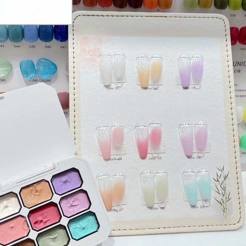 1pc Solid 9-grid Nail Patting  - đánh giá và giá Resin Art Gel