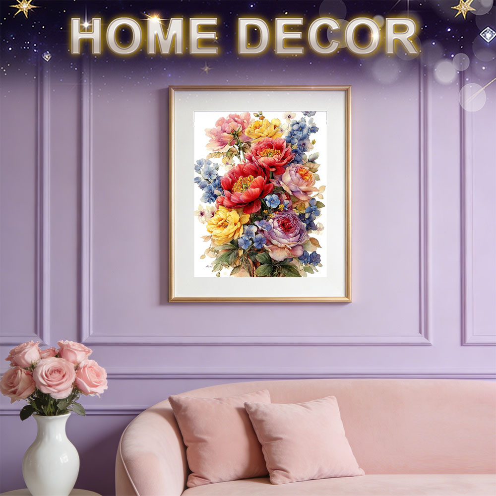 HUACAN Diamond Painting Kit Fl - đánh giá và giá Resin Art Of Rose