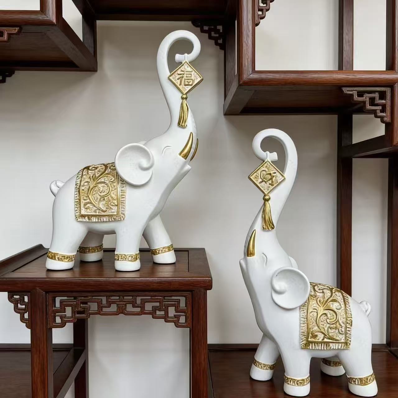 One Pair Chinese Style Lucky W - đánh giá và giá Resin Art Gift For Wedding