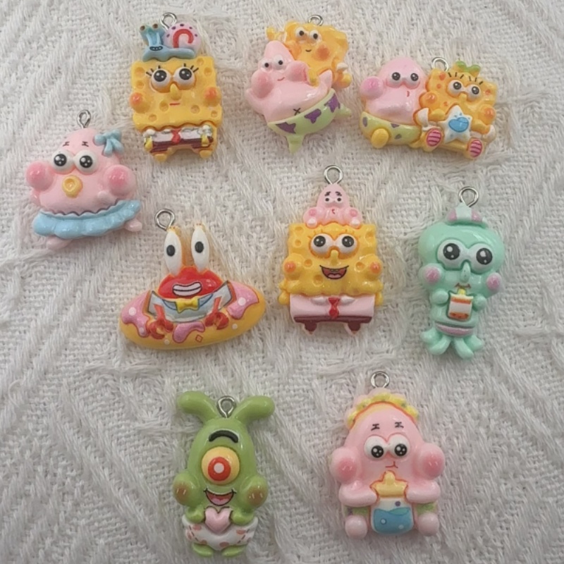 10pcs cartoon resin pendant, D - đánh giá và giá Resin Art Engagement