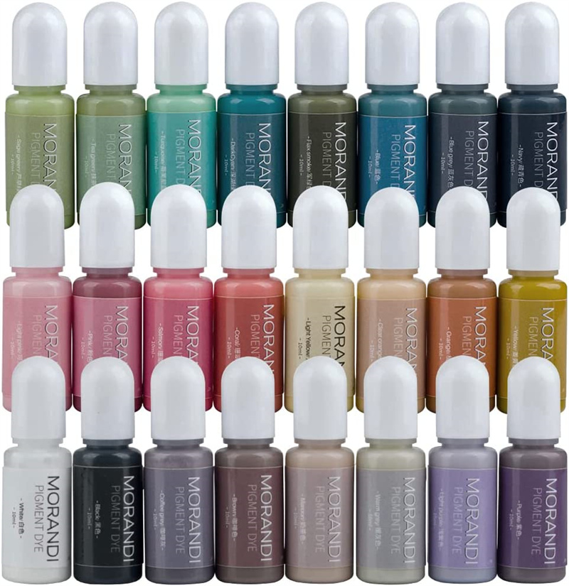 24Colors Morandi Opaque Color  - đánh giá và giá Resin Art Alcohol Ink