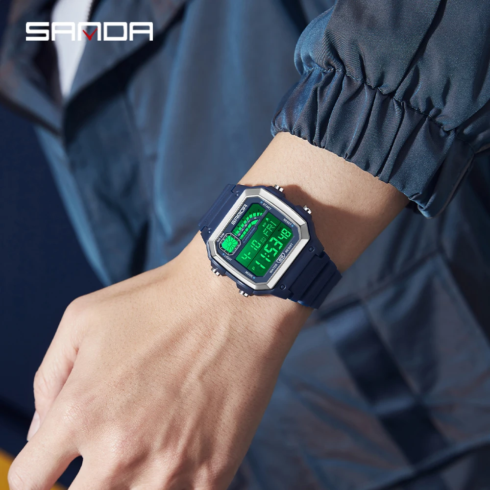 SANDA 6196 Electronic Watch Mu - đánh giá và giá Resin Art Underwater