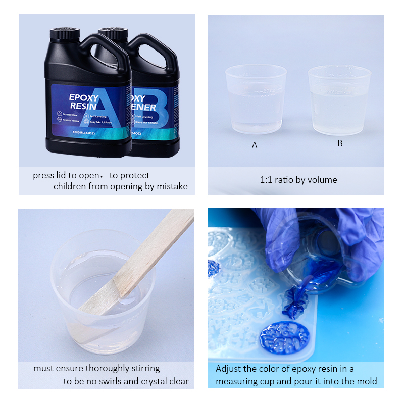 2000ML Epoxy Resin Kit 1:1 Rat - đánh giá và giá Resin Art Ratio