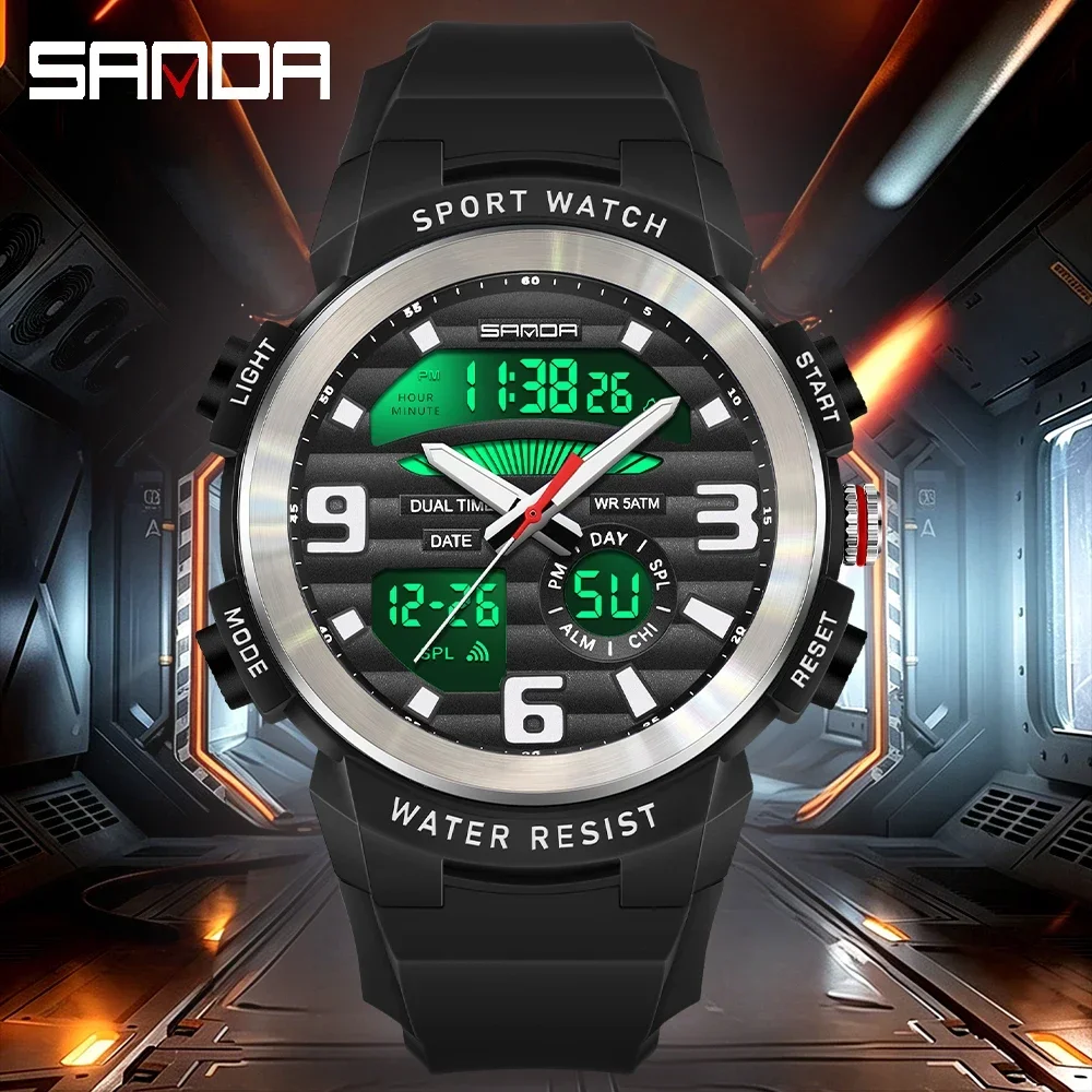 SANDA Multifunction Men Watch  - đánh giá và giá Resin Art Underwater