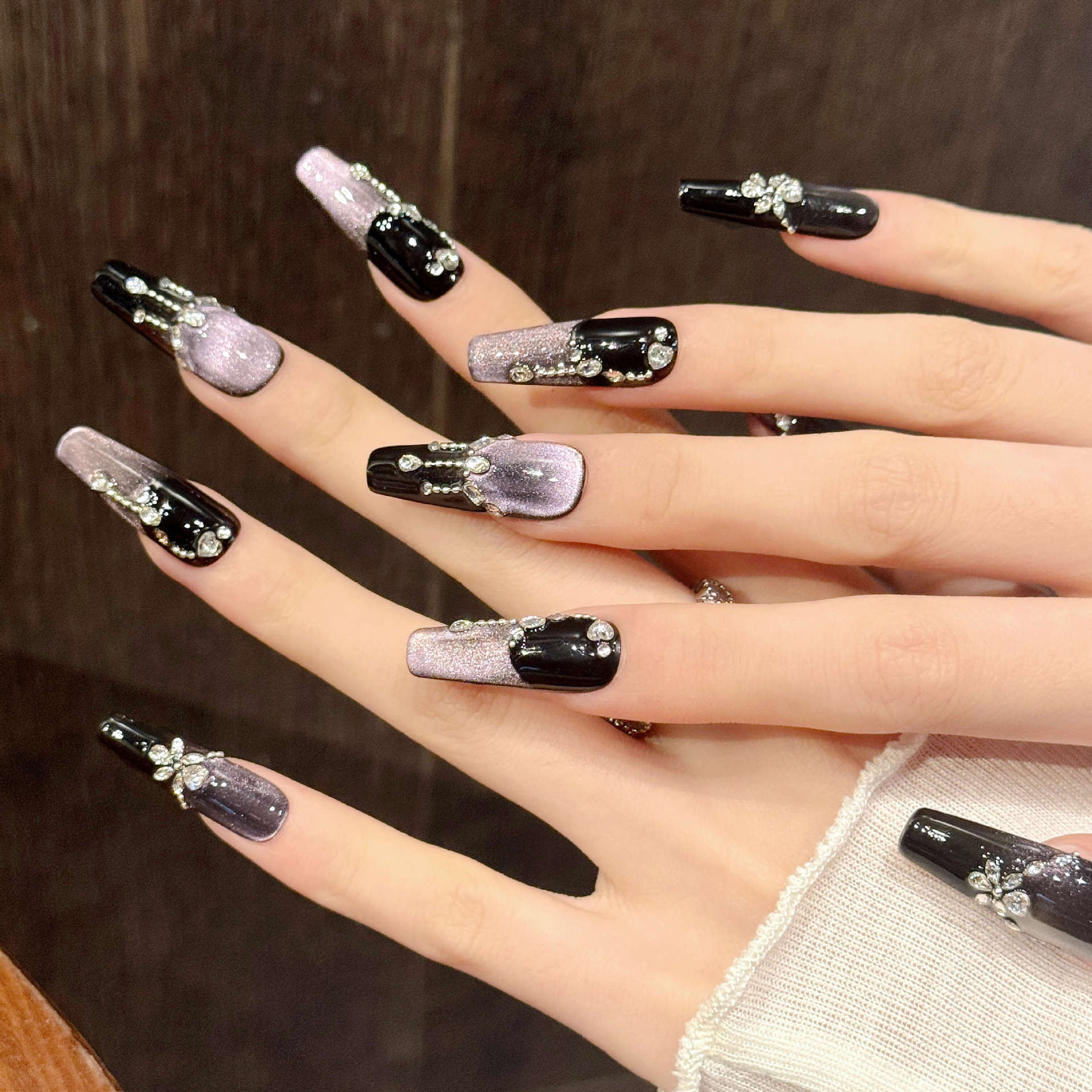 10pcs Black Purple French Styl - đánh giá và giá Resin Art Glitter