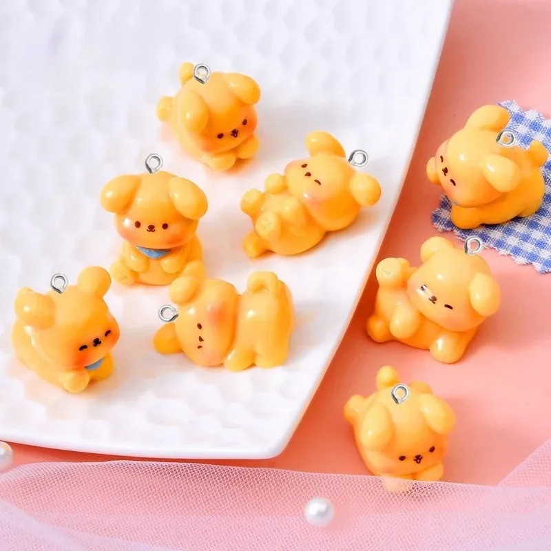 10Pcs Cute Cartoon Dog Acrylic - đánh giá và giá Resin Art Engagement
