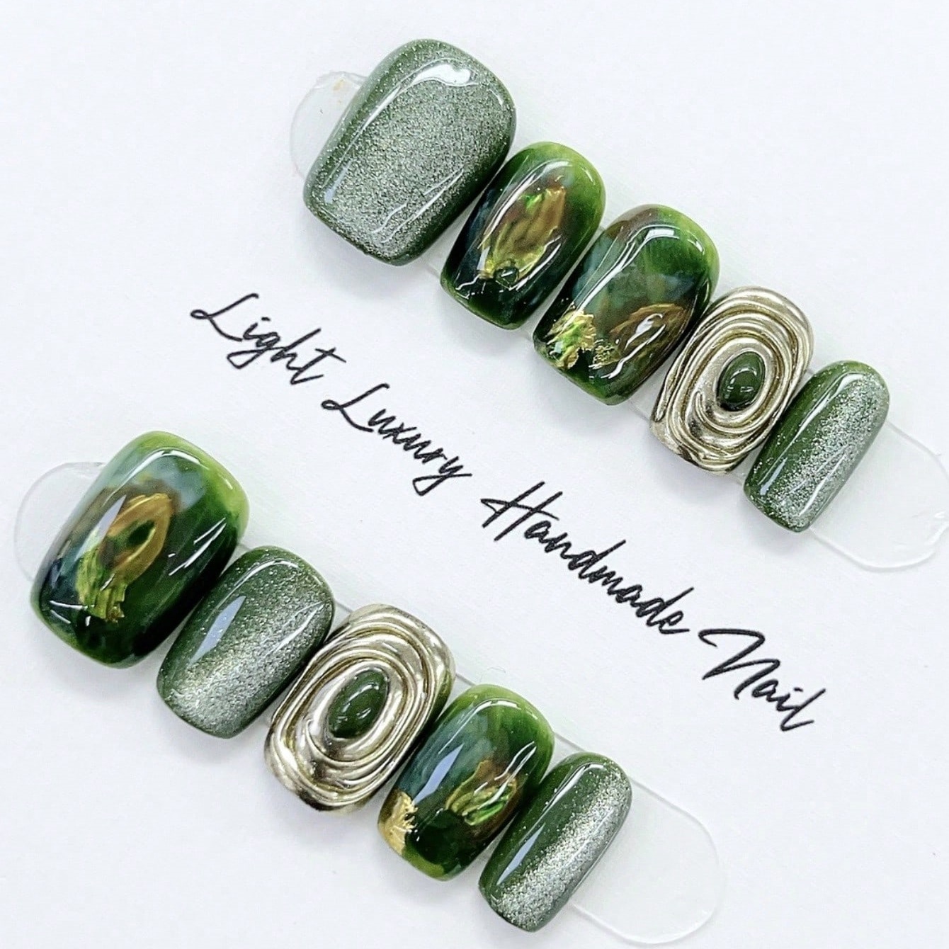 10pcs Pure Hand Pressed Short  - đánh giá và giá Resin Art Glitter