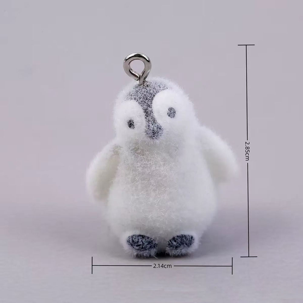 5pcs Flocking Small Penguin Re - đánh giá và giá Resin Art Engagement