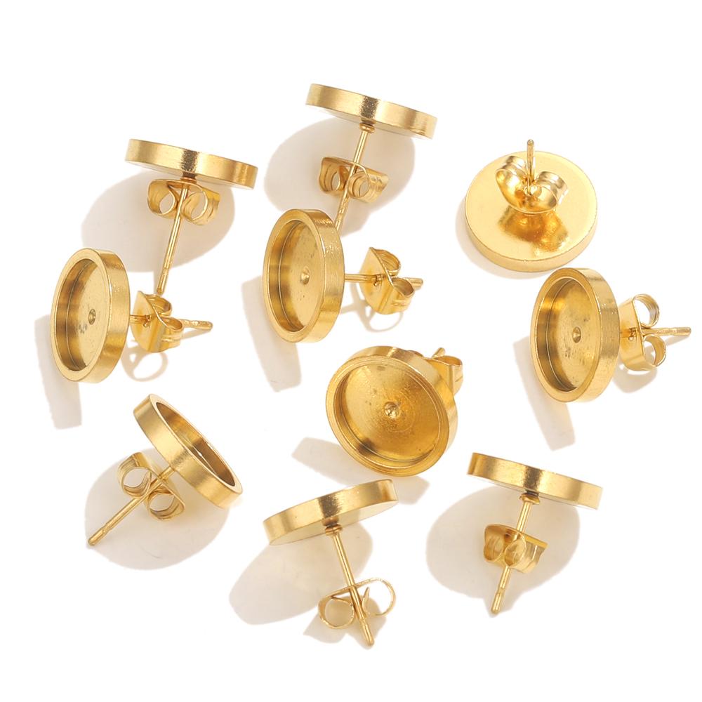 10pcs Stainless Steel Gold Ear - đánh giá và giá Resin Art Engagement