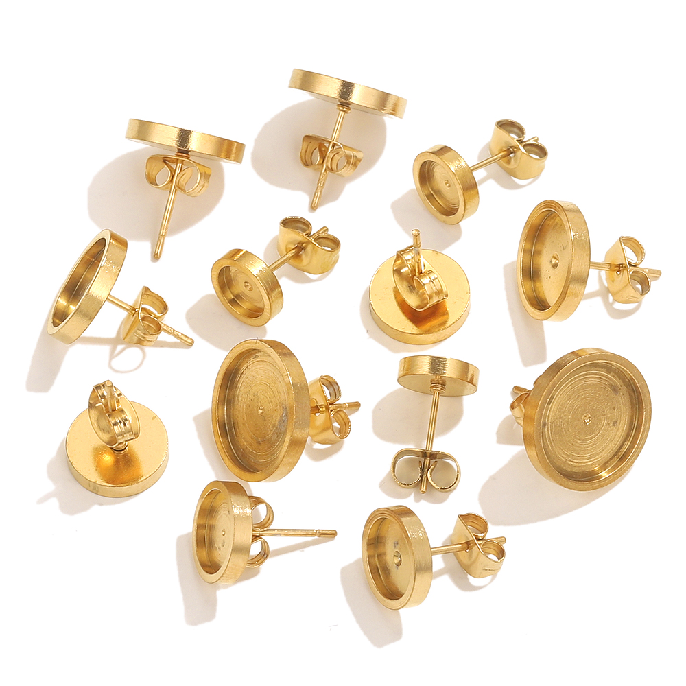 10pcs Stainless Steel Gold Ear - đánh giá và giá Resin Art Engagement