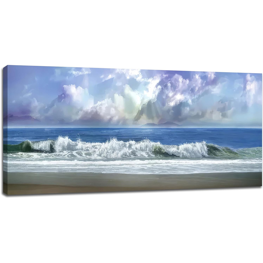 Blue Ocean diamond embroidery  - đánh giá và giá Resin Art Beach Theme